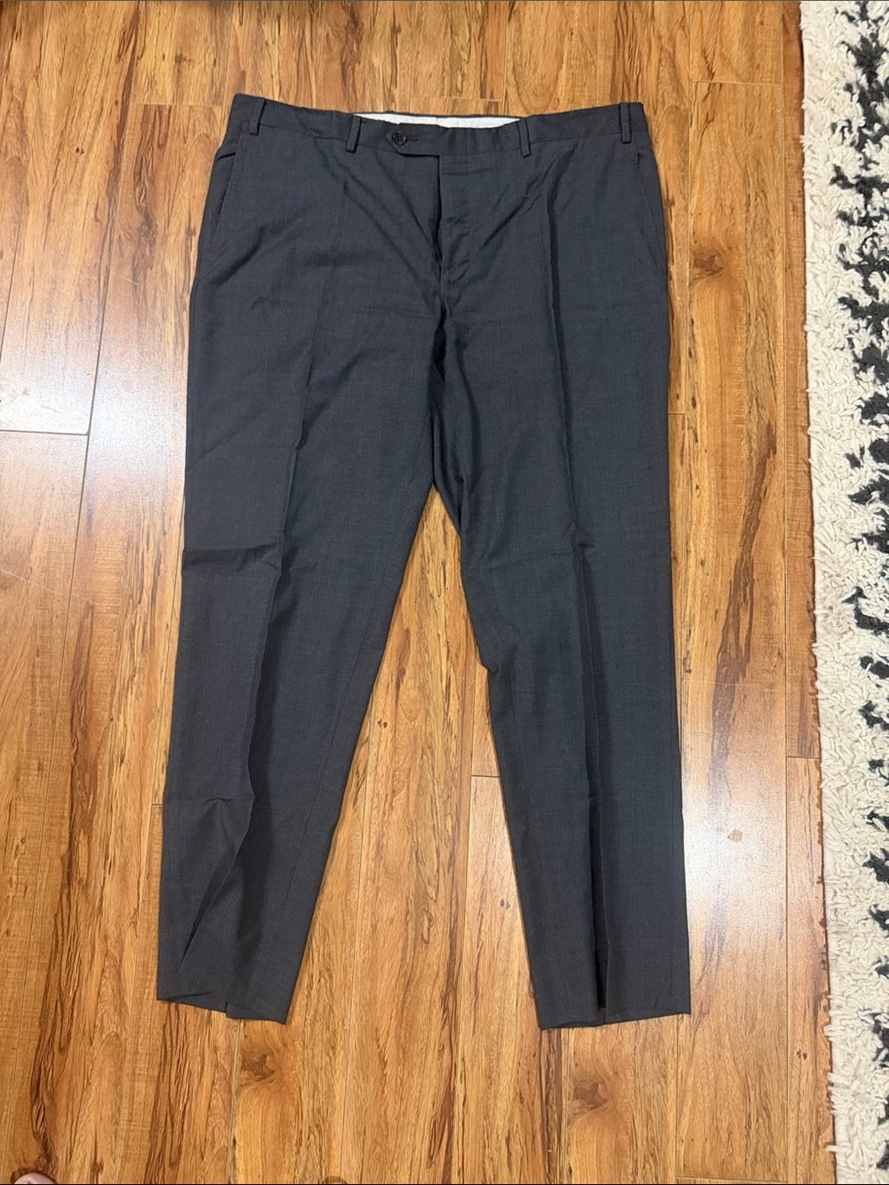 Canali Classic Men's Dress Pants in Charcoal Gray